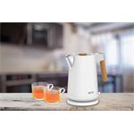 ECG RK 1768 Strix Timber White, rýchlovarná kanvica, 1,7l, biela