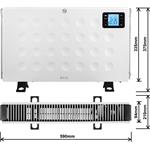 ECG TK 2080 DR White, teplovzdušný konvektor, biely