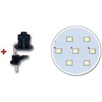 Ecolite EC0059/CR ADEPT, LED stolná lampa, 8W