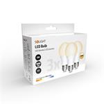 ECOLUX WZ530-3P, LED žiarovka 3-pack, 12W, E27, 3000K, 270°, 1080lm, 3ks