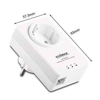 Edimax HP-5101AC Nano Powerline Fast Ethernet Bridge 500Mbps adapter,