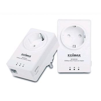 Edimax HP-5101ACK Nano Powerline kit 2x PH-5101AC Bridge 500Mbps adapt