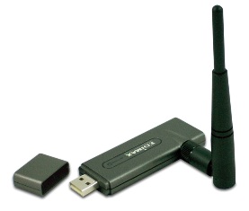 Edimax WiFi mini USB 2.0 adaptér s RP-SMA kon., turbo mód