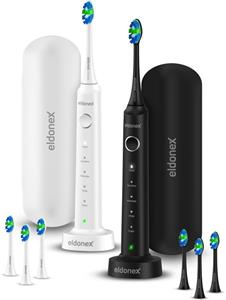 Eldonex SonicPro DuoPack, sonické zubné kefky, čierna a biela