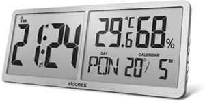 Eldonex TimeCheck, nástenné hodiny, strieborné