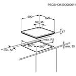 Electrolux EGT6342YOW, plynová varná doska