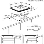 Electrolux EIV63440BS FLEX Bridge, indukčná varná doska