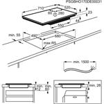 Electrolux EIV744 FLEX Bridge, indukčná varná doska