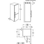 Electrolux EN3201MOW, chladnička kombinovaná