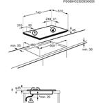 Electrolux KGG753753K, plynová varná doska