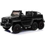 Elektrické autíčko Mercedes-Benz G63 6X6, čierne lakované