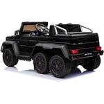 Elektrické autíčko Mercedes-Benz G63 6X6, čierne lakované