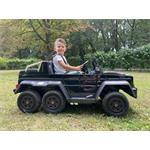 Elektrické autíčko Mercedes-Benz G63 6X6, čierne lakované