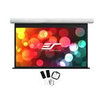 ELITE SCREENS plátno elektrické motorové 100" (254 cm)/ 16:9/ 124,5 x 221,5 cm/ case bílý/ 12" drop/ Fiber Glass