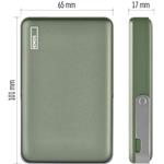 Emos B0552AG, power bank WI 1031, 10 000 mAh, 20 W+Wireless, army-green