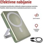 Emos B0552AG, power bank WI 1031, 10 000 mAh, 20 W+Wireless, army-green