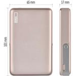 Emos B0552RG, power bank WI 1031, 10 000 mAh, 20 W + wireless, ružovo-zlatá