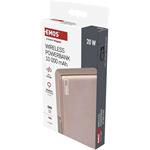 Emos B0552RG, power bank WI 1031, 10 000 mAh, 20 W + wireless, ružovo-zlatá