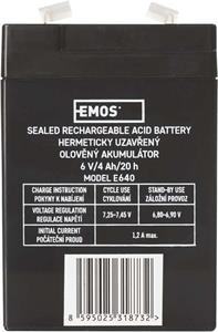 Emos B9641, olovený akumulátor 6V/4 Ah