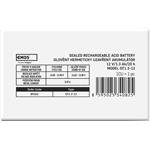 Emos B9652, olovený akumulátor 12 V/1,3 Ah, faston 4,7 mm