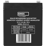 Emos B9653, olovený akumulátor SLA 12V / 4,5 Ah, faston 4,7 mm