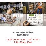 Emos B9653, olovený akumulátor SLA 12V / 4,5 Ah, faston 4,7 mm