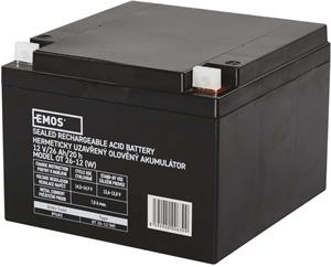 Emos B9683, bezúdržbový olovený akumulátor 12 V/26 Ah L2