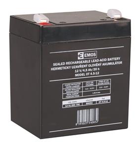 Emos baterie SLA 12V / 4,5 Ah, Faston 4,8 (187)