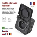 Emos D730420 Cyklone, zásuvka nástenná IP55