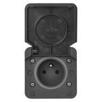 Emos D730420 Cyklone, zásuvka nástenná IP55