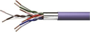 Emos datový kábel FTP, cat. 5e LSZH, drôt, 1m
