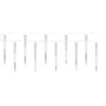 Emos DCPC01, LED vianočná girlanda, 10x cencúľ, 3,6 m, studená biela