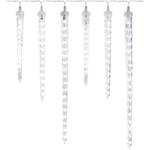 Emos DCPC06, LED vianočná girlanda, cencúle, 6 ks, 3,6 m, studená biela