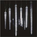 Emos DCPC06, LED vianočná girlanda, cencúle, 6 ks, 3,6 m, studená biela