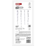 Emos DCPC07, LED vianočná girlanda – cencúle, 12 ks, 3,6 m, studená biela