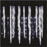 Emos DCPC07, LED vianočná girlanda – cencúle, 12 ks, 3,6 m, studená biela