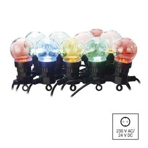 Emos DCPM01, LED svetelná reťaz, 10x párty žiarovky, 5 m, multicolor