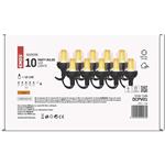 Emos DCPV01, LED svetelná reťaz, 10× párty žiarovky, 4,5 m, vintage