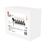 Emos DCPV02, LED svetelná reťaz so solárnym panelom – 10x párty žiarovky, 5 m, vintage