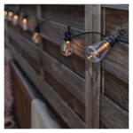 Emos DCPV02, LED svetelná reťaz so solárnym panelom – 10x párty žiarovky, 5 m, vintage