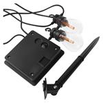 Emos DCPV02, LED svetelná reťaz so solárnym panelom – 10x párty žiarovky, 5 m, vintage