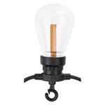 Emos DCPV02, LED svetelná reťaz so solárnym panelom – 10x párty žiarovky, 5 m, vintage