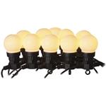 Emos DCPW01, LED svetelná reťaz, 10x párty žiarovky mliečne, 5 m, teplá biela