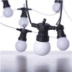 Emos DCPW01, LED svetelná reťaz, 10x párty žiarovky mliečne, 5 m, teplá biela