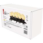 Emos DCPW01, LED svetelná reťaz, 10x párty žiarovky mliečne, 5 m, teplá biela