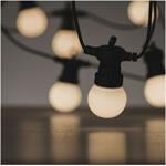 Emos DCPW01, LED svetelná reťaz, 10x párty žiarovky mliečne, 5 m, teplá biela