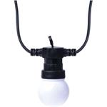 Emos DCPW01, LED svetelná reťaz, 10x párty žiarovky mliečne, 5 m, teplá biela
