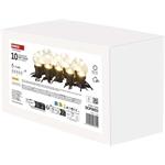 Emos DCPW02, LED svetelná reťaz, 10x párty žiarovky číre, 5 m, teplá biela
