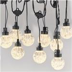 Emos DCPW07, LED svetelná reťaz, 20x párty žiarovky, 7,6 m, teplá biela