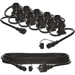 Emos DCPZ01, spojovacia svetelná reťaz na 10 žiaroviek E27 START SET, 7,35 m, vonkajšia aj vnútorná